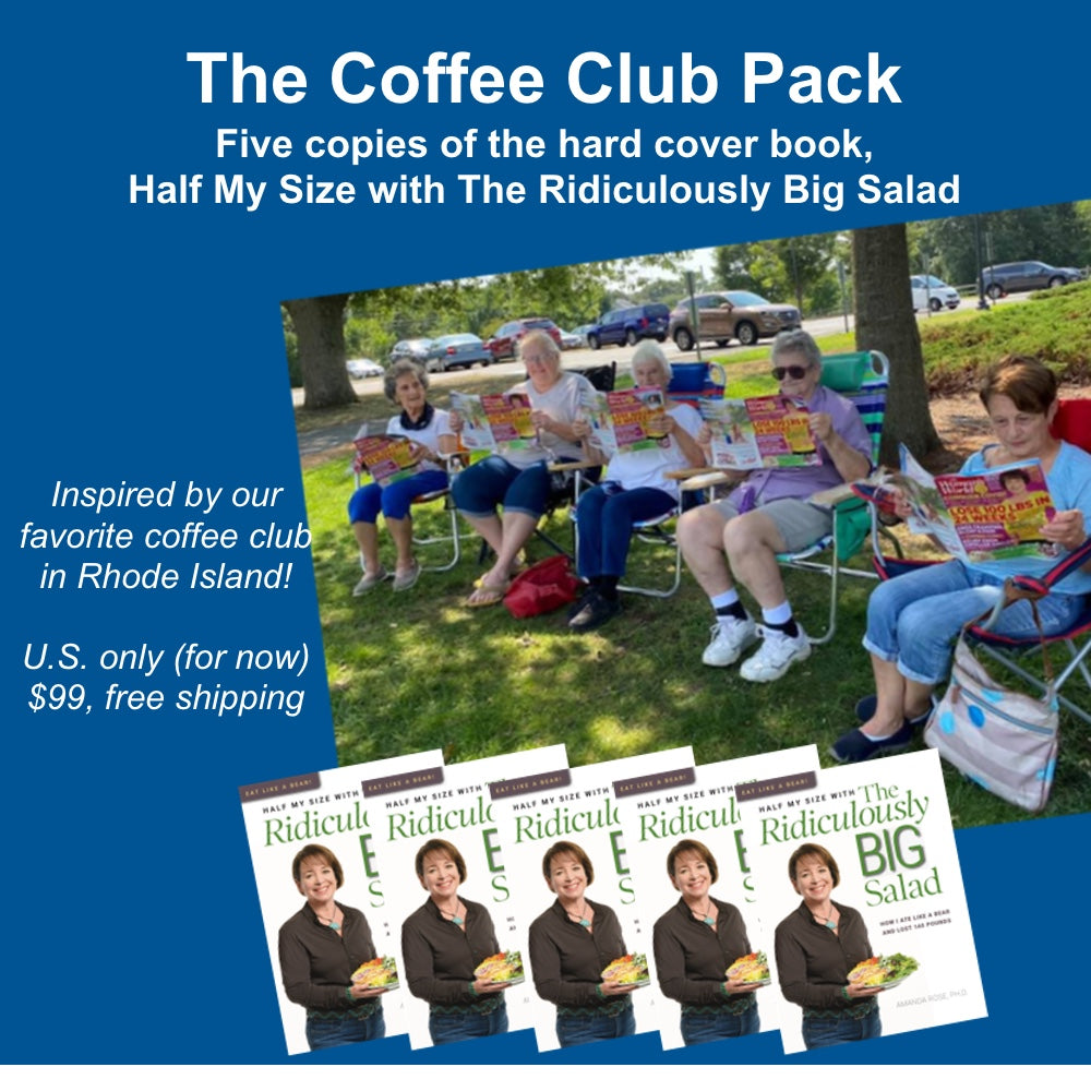 FIVE PACK, FREE US SHIPPING: Half My Size with The Ridiculously Big SALAD Physical Hardcover Book (U.S. orders only)